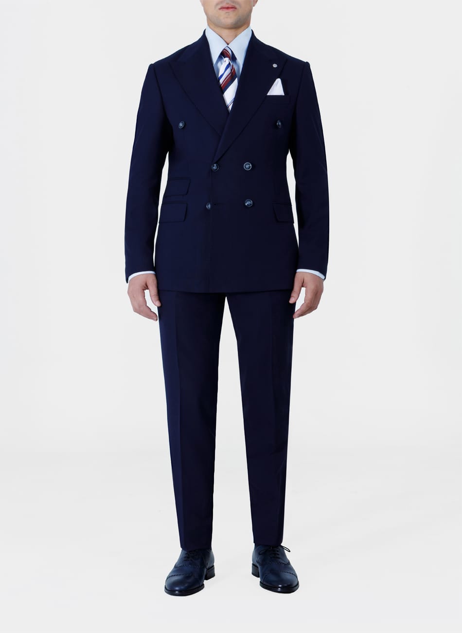 Double Breasted Peak lapel Suit