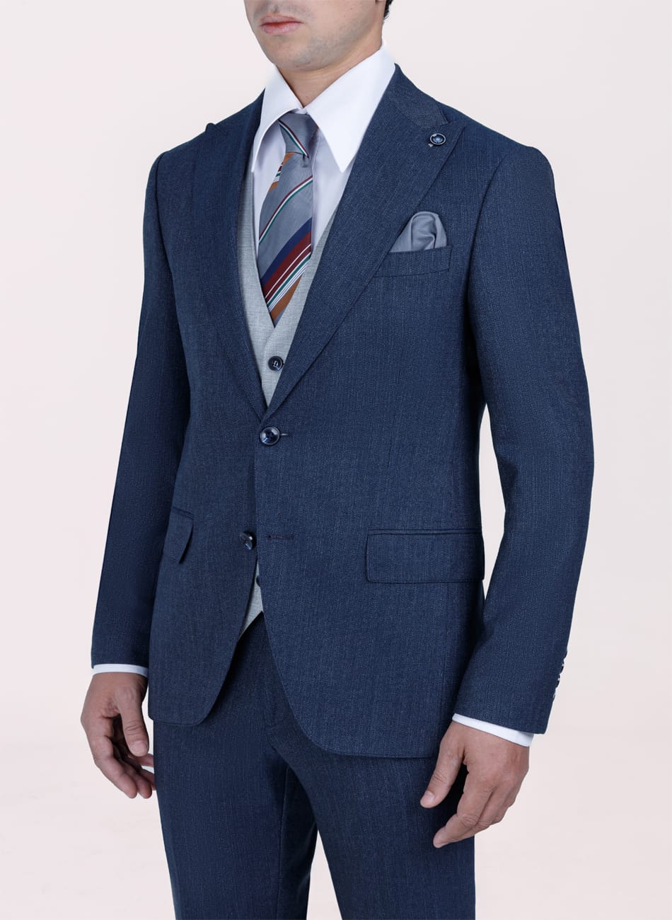 Sharkskin PEAK LAPEL SUIT