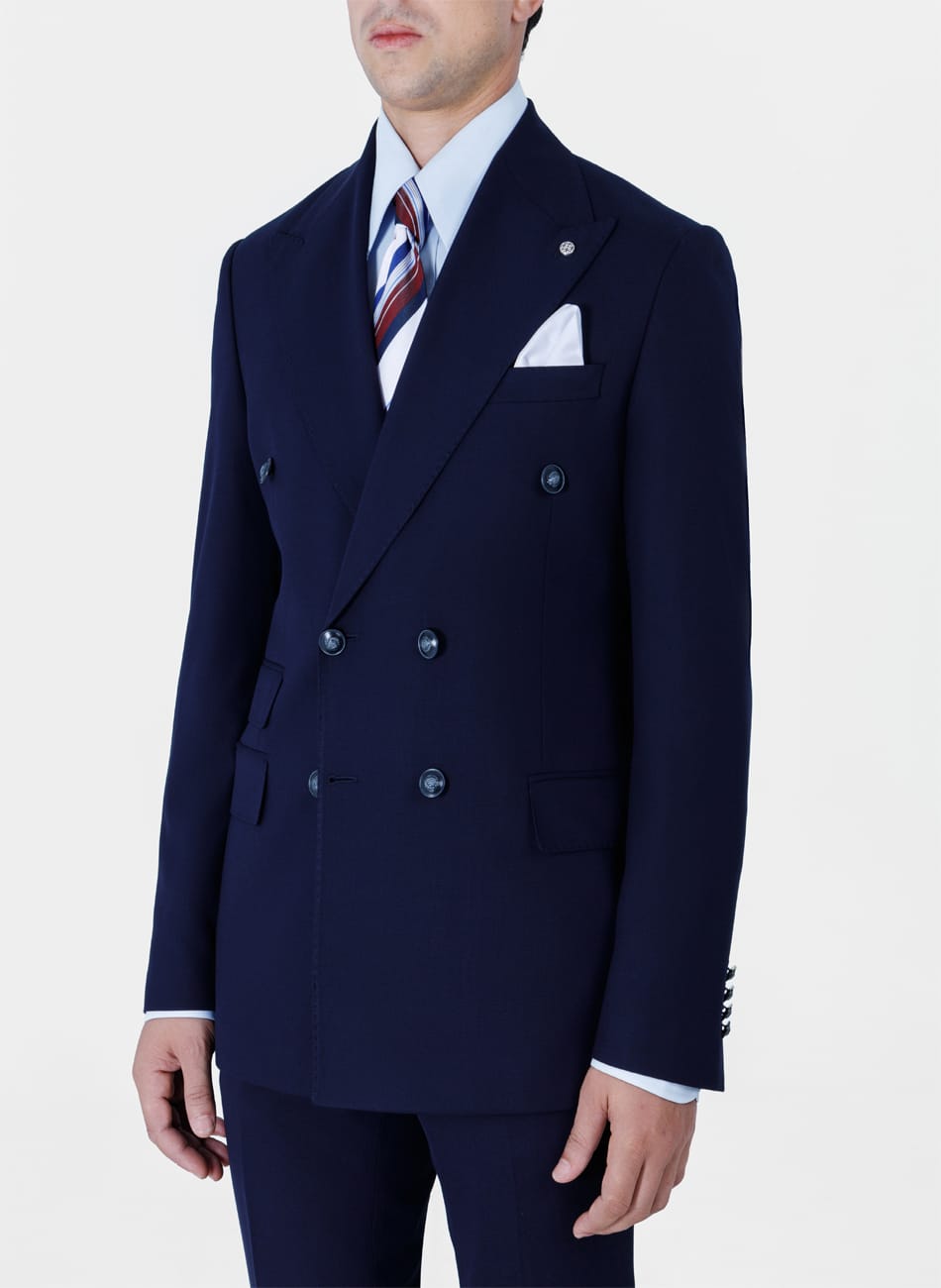 Image of Double Breasted Peak lapel Suit