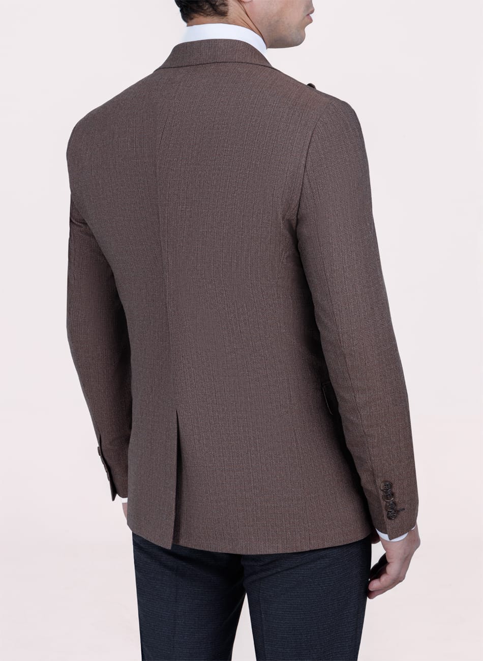 Image of HOPSACK PEAK LAPEL SUIT