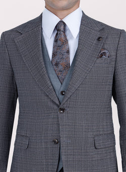 Image of PRINCE OF WALES NOTCH LAPEL SUIT