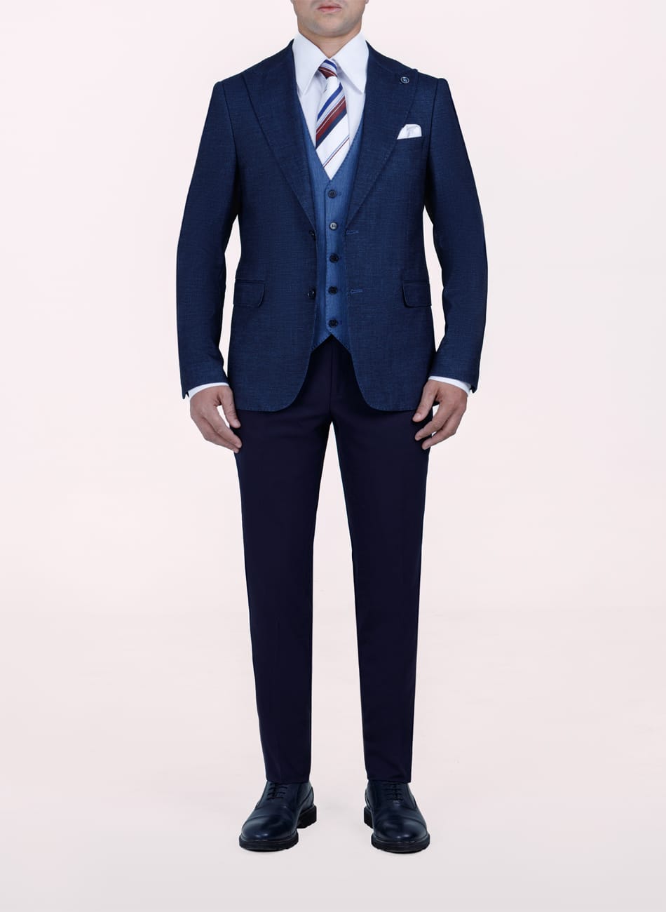 Sharkskin PEAK LAPEL SUIT