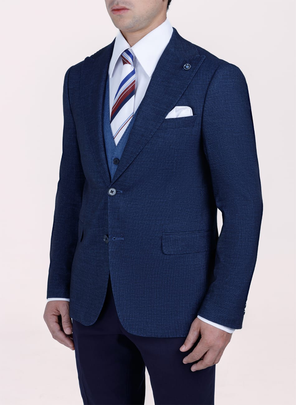 Sharkskin PEAK LAPEL SUIT