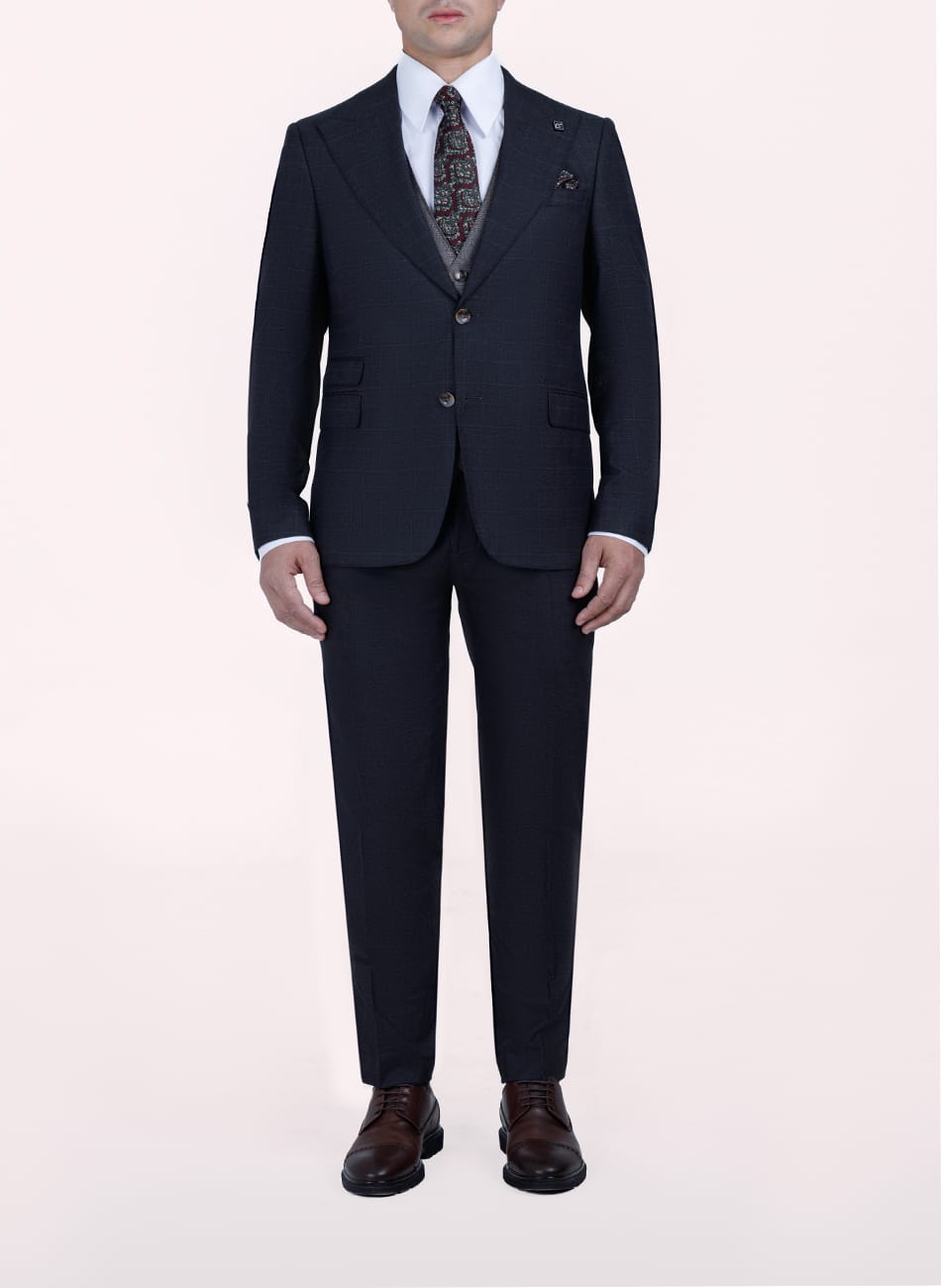 PRINCE OF WALES PEAK LAPEL SUIT