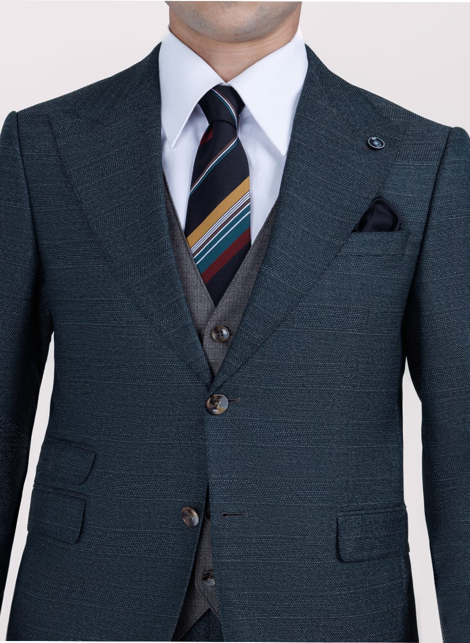 PRINCE OF WALES PEAK LAPEL SUIT