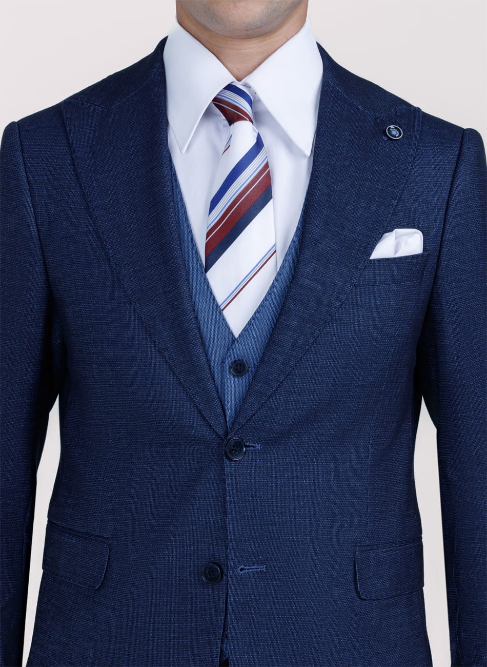 Sharkskin PEAK LAPEL SUIT