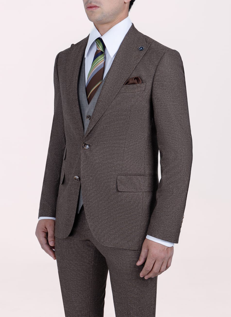Image of Hopsack Peak Lapel Suit