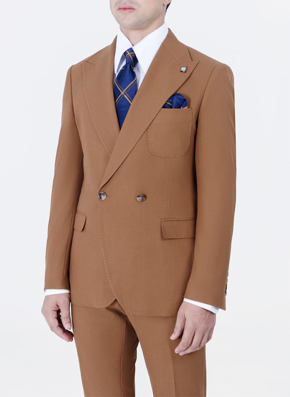 Image of Classic Peak Lapel Suit With two-button