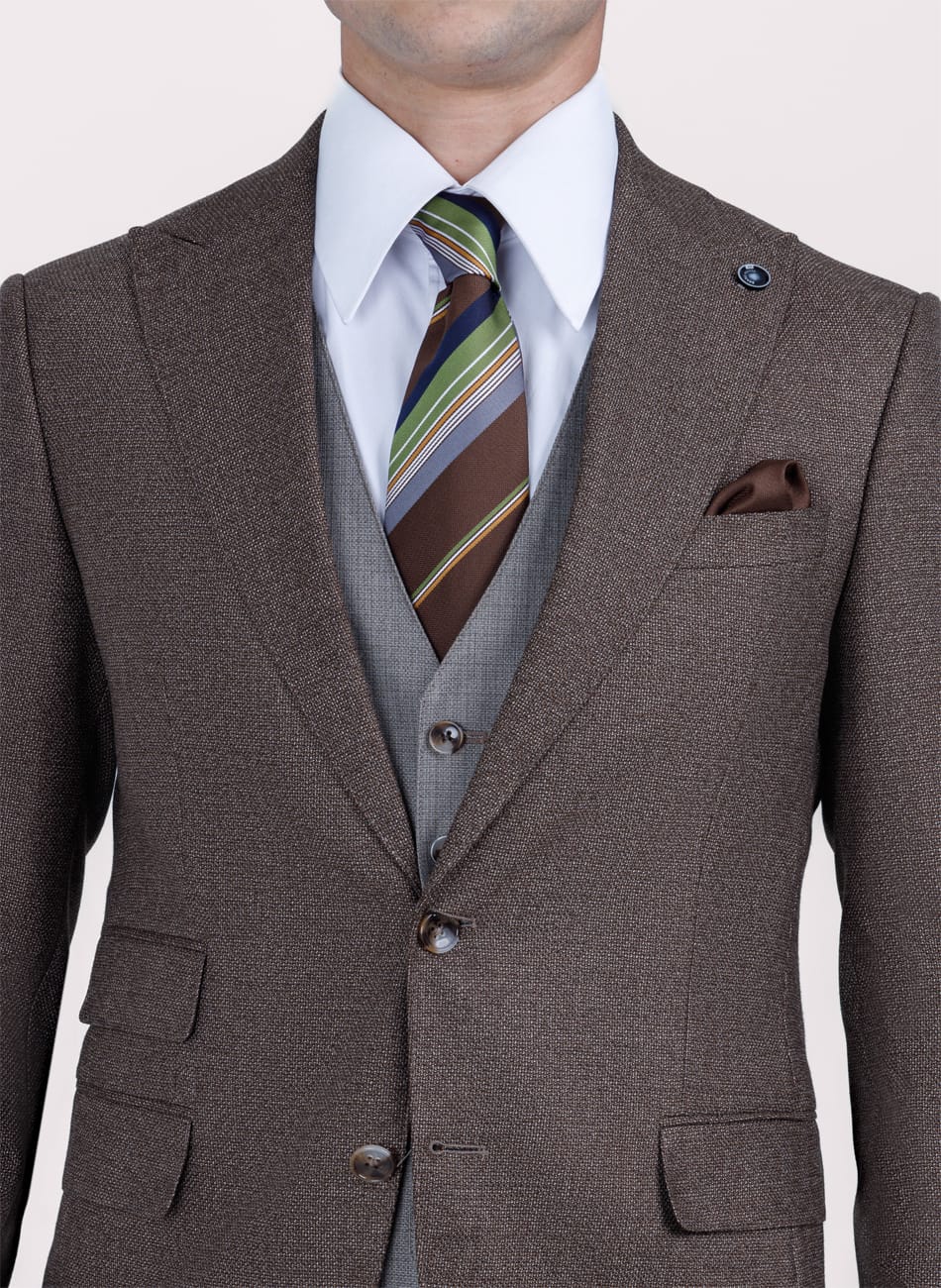 Image of Hopsack Peak Lapel Suit