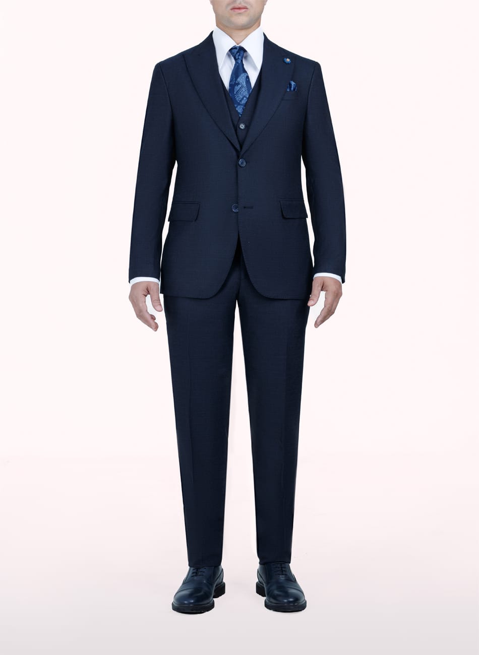Sharkskin PEAK LAPEL SUIT