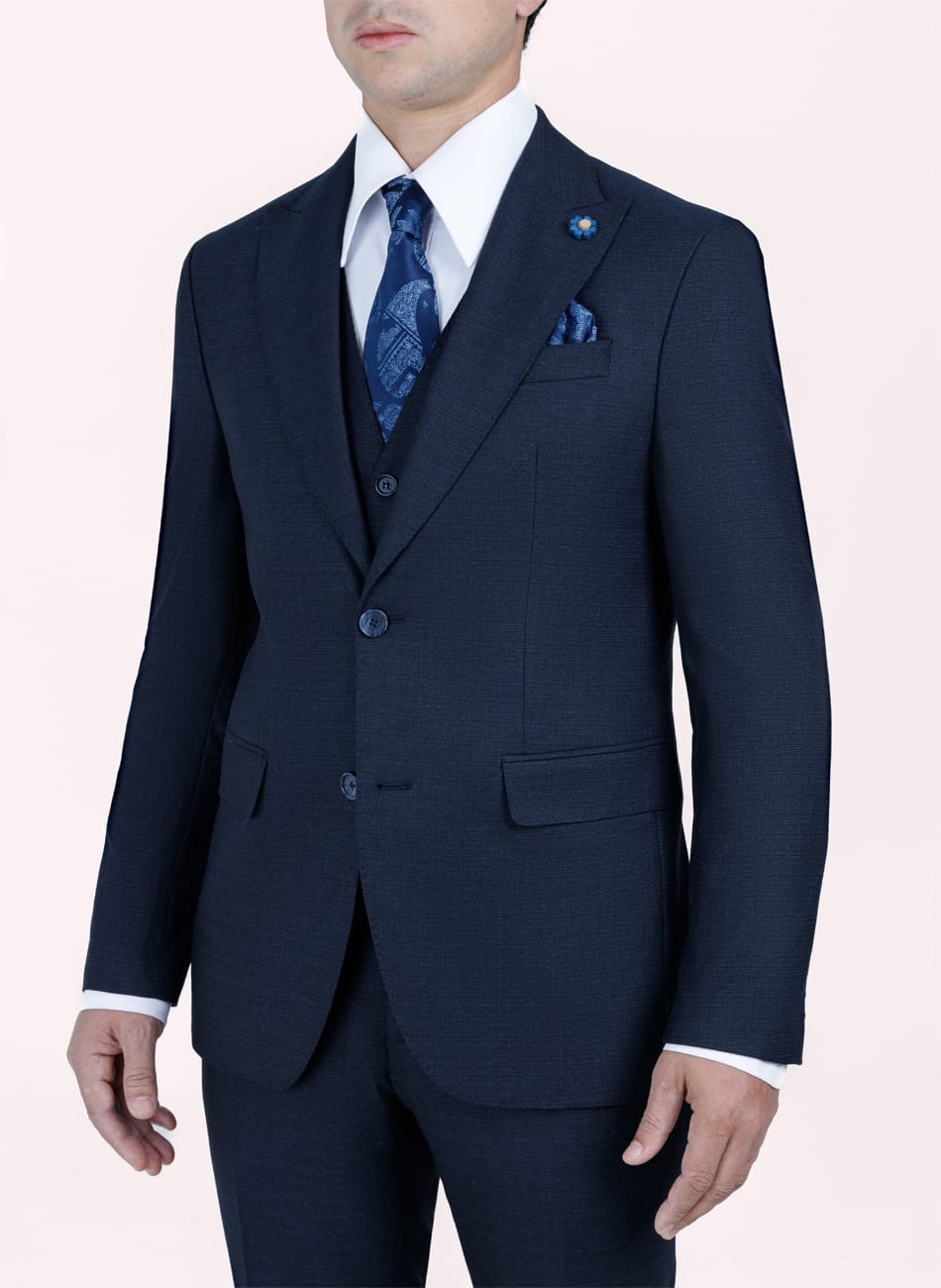 Sharkskin PEAK LAPEL SUIT