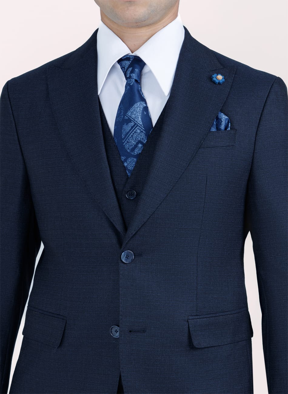 Sharkskin PEAK LAPEL SUIT