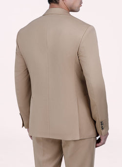 Image of PLAIN PEAK LAPEL 100% TENCEL SUIT