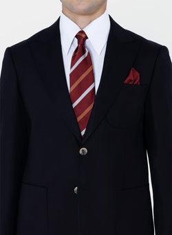 Image of Plain Peak Lapel Suit With two-button