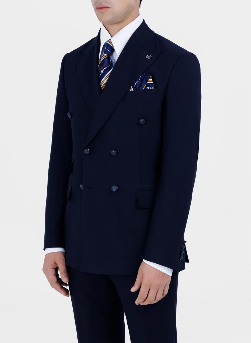 Image of Double Breasted Peak lapel Suit