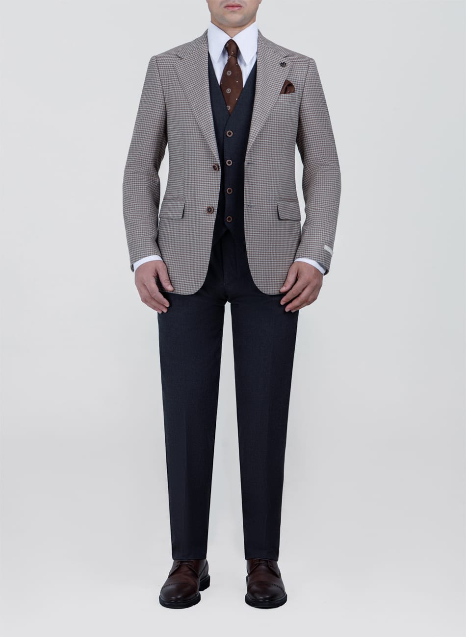 Image of HOUNDSTOOTH NOTCH LAPEL SUIT