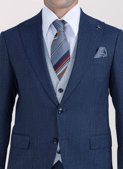 Image of Sharkskin PEAK LAPEL SUIT