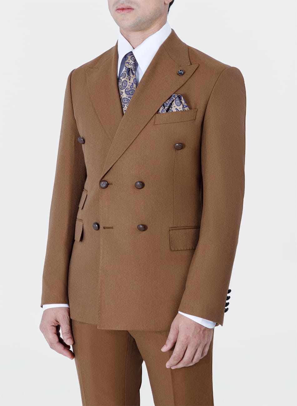 Image of Double Breasted Peak lapel Suit