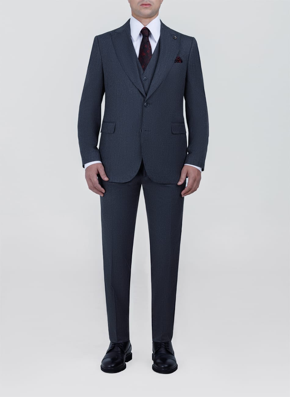 Sharkskin PEAK LAPEL SUIT