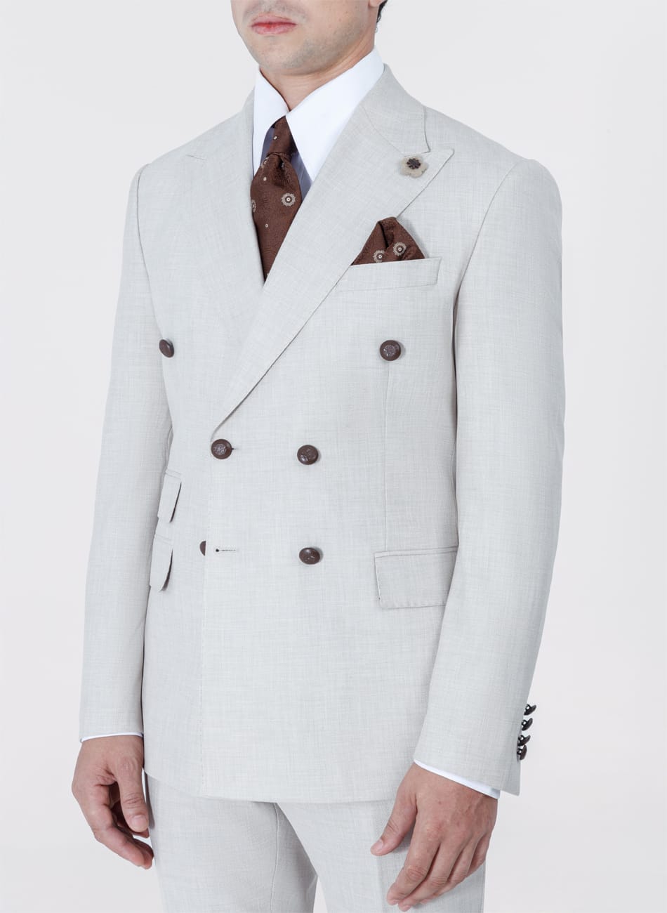 Double Breasted Peak lapel Suit