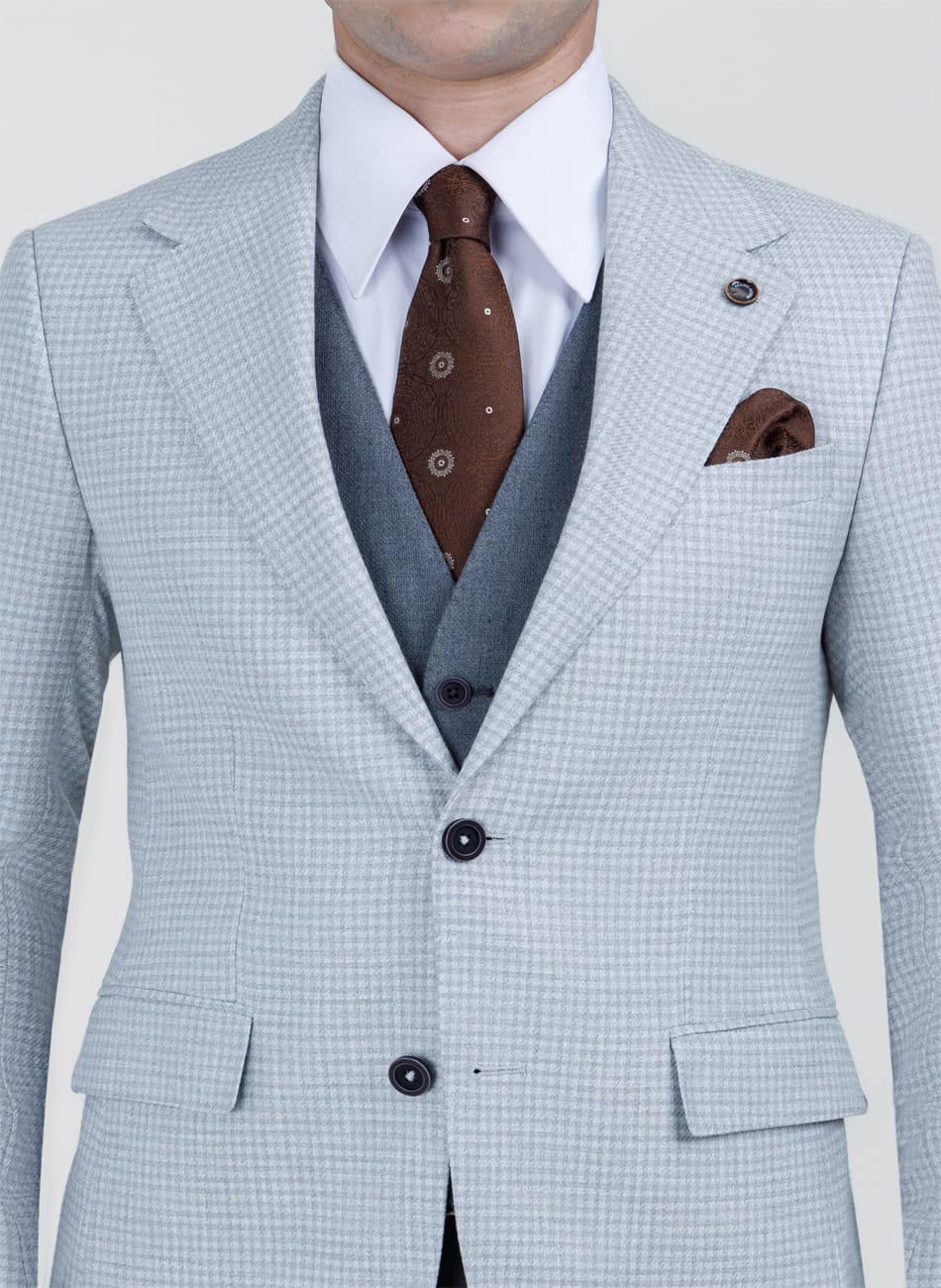 HOUNDSTOOTH NOTCH LAPEL SUIT