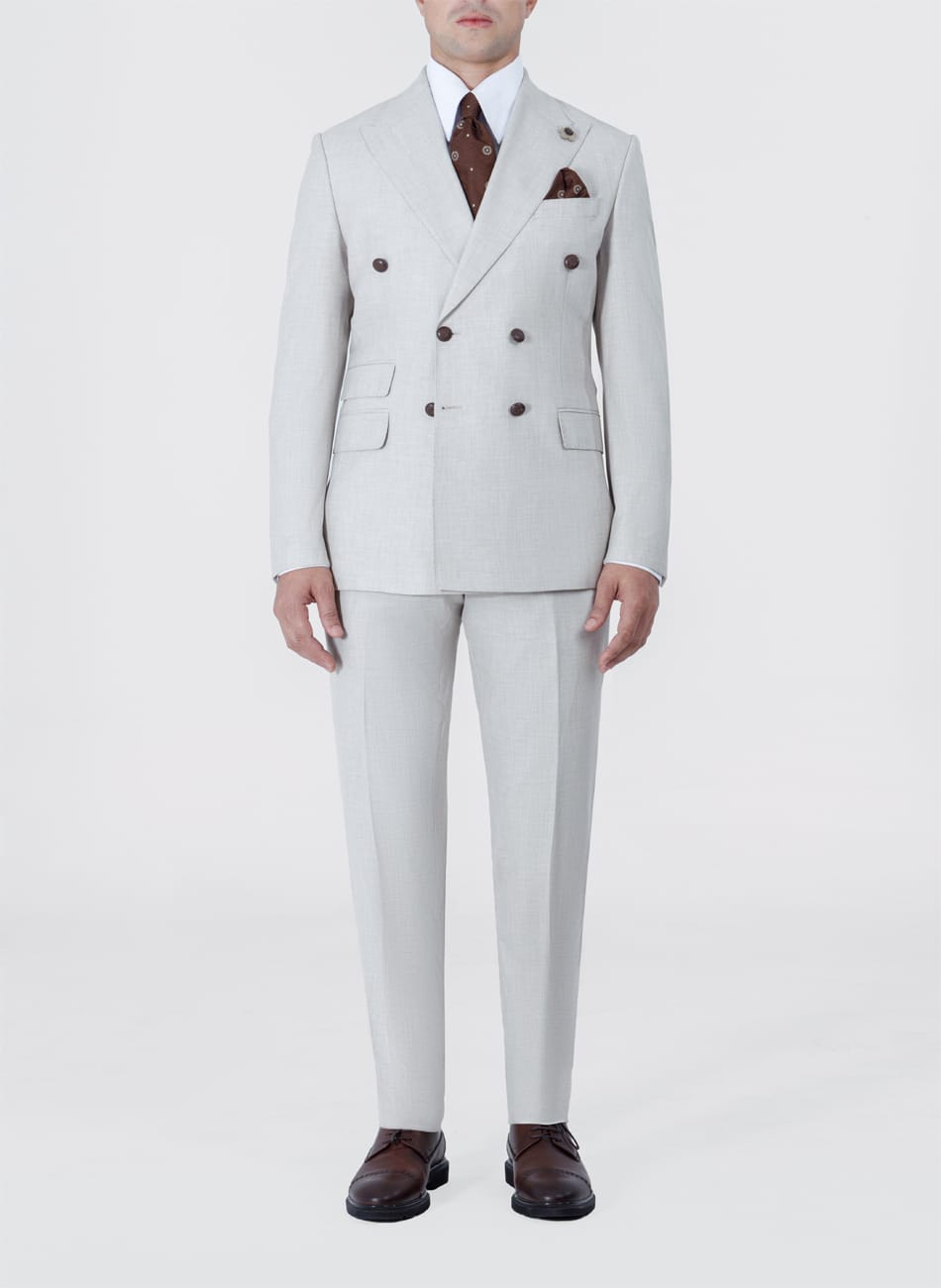 Double Breasted Peak lapel Suit