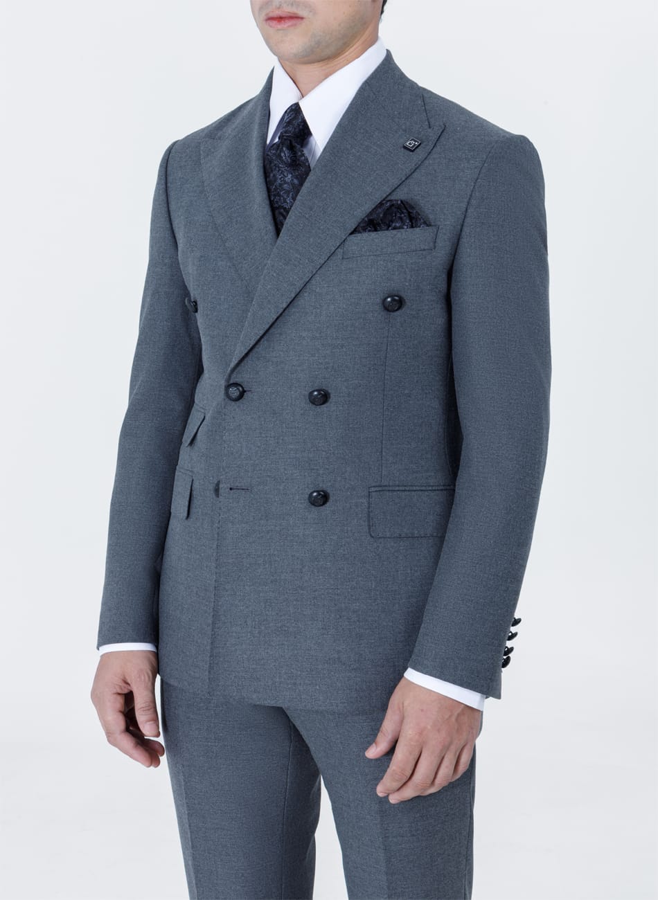 Image of Double Breasted Peak lapel Suit