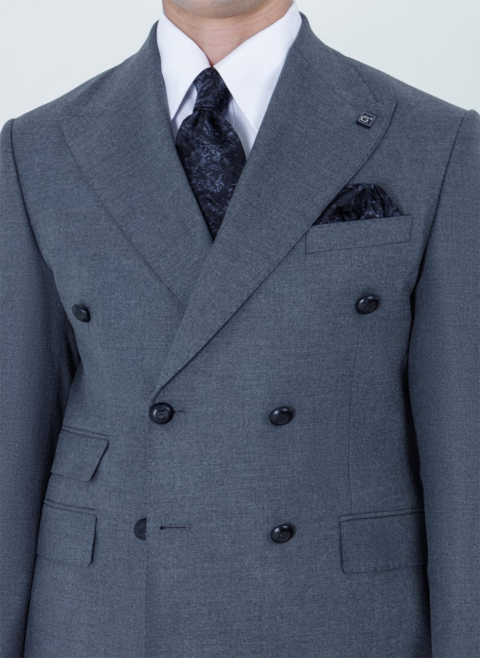 Image of Double Breasted Peak lapel Suit