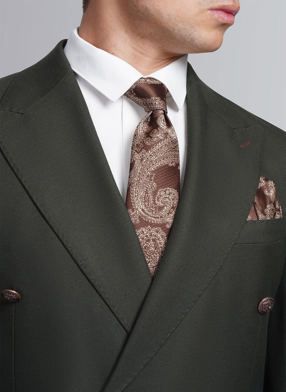 Double breasted serge suit