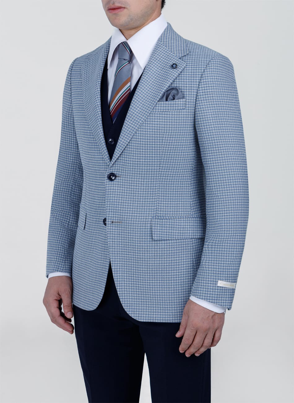 Image of HOUNDSTOOTH NOTCH LAPEL SUIT