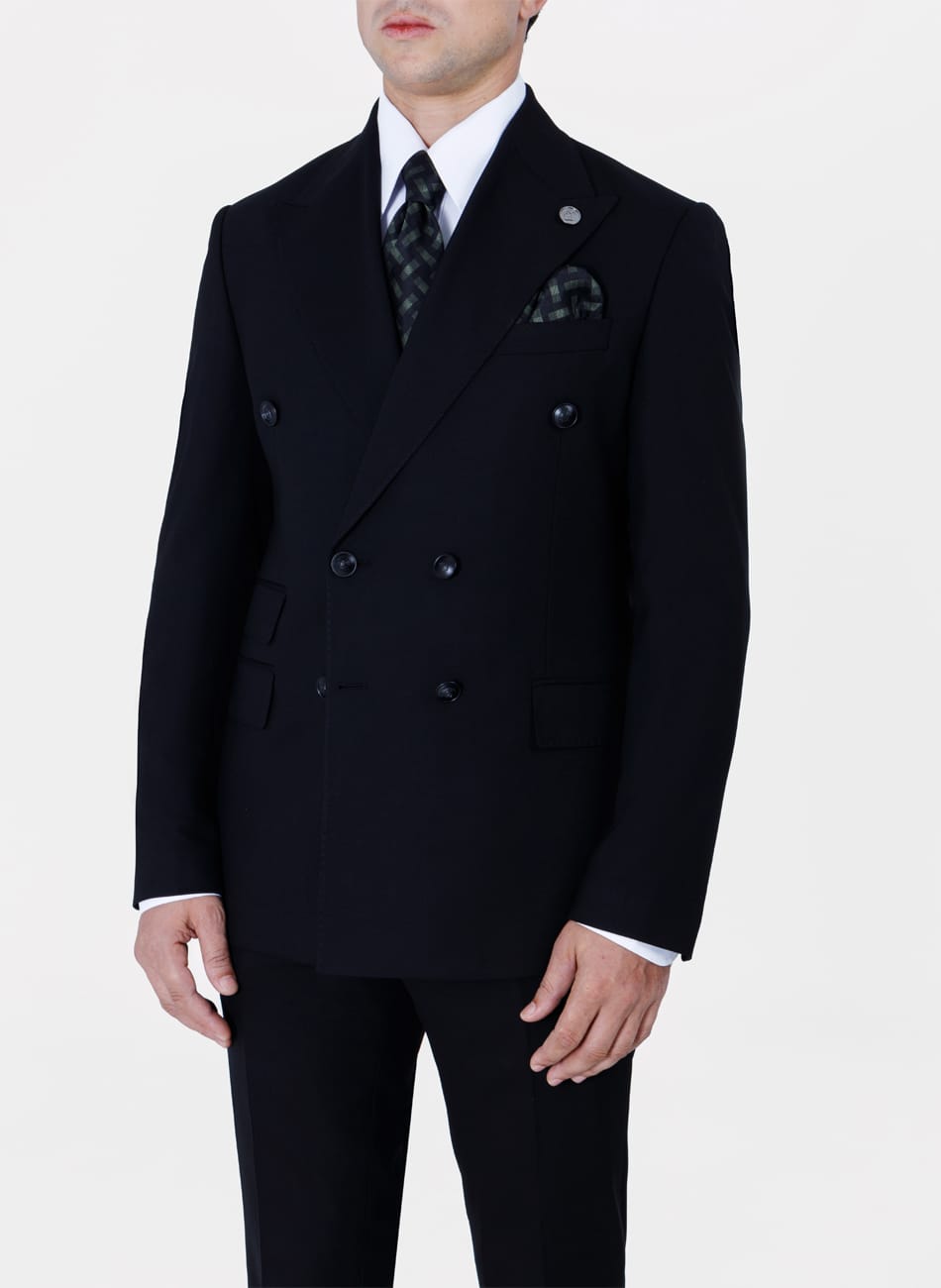 Double Breasted Peak lapel Suit