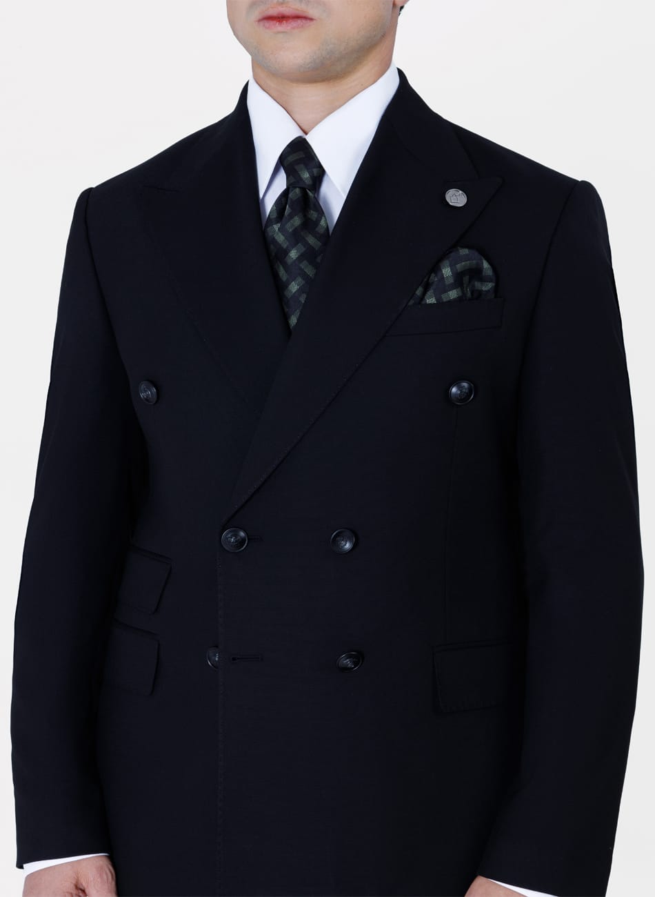 Double Breasted Peak lapel Suit