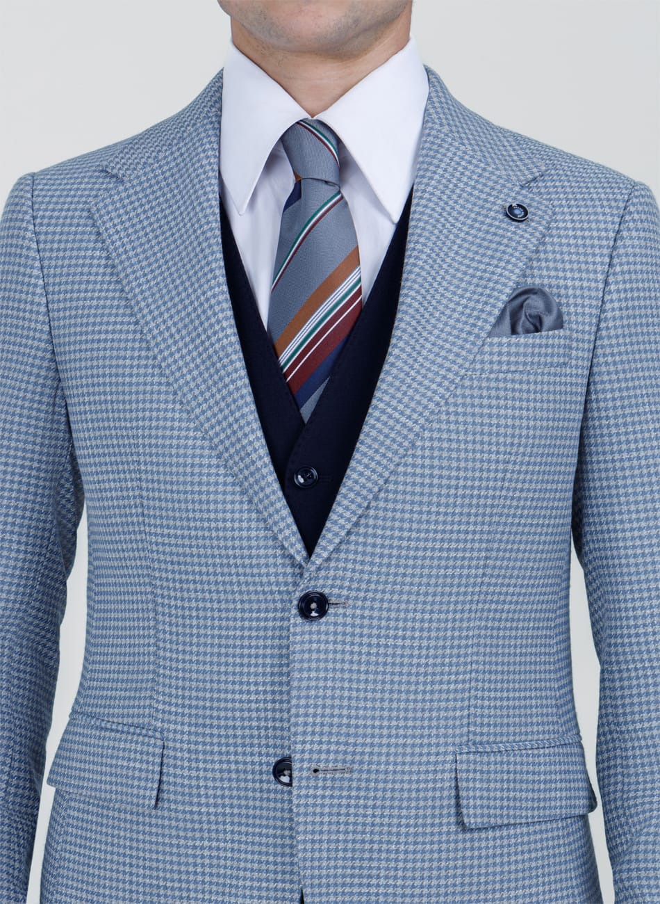 Image of HOUNDSTOOTH NOTCH LAPEL SUIT