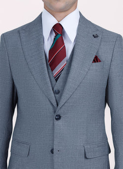 Image of Sharkskin PEAK LAPEL SUIT
