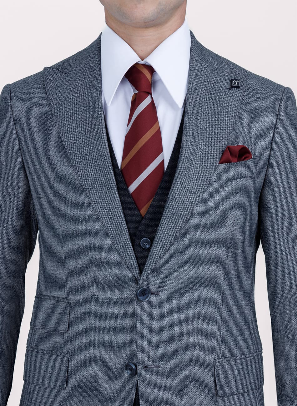Image of Hopsack Peak Lapel Suit