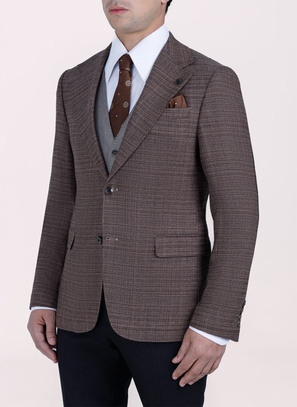 Image of PRINCE OF WALES NOTCH LAPEL SUIT