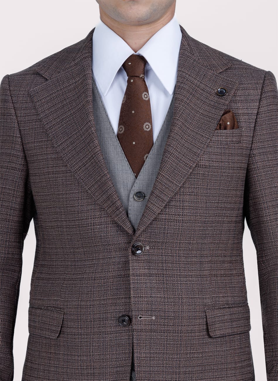 Image of PRINCE OF WALES NOTCH LAPEL SUIT