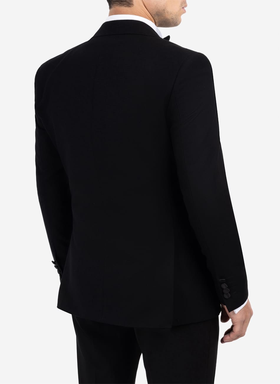 Image of Black P.K Peak Lapel Suit