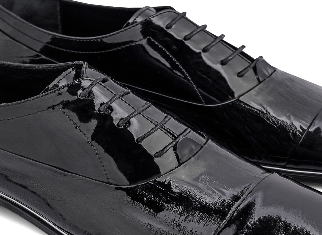 Image of Genuine Leather Plain Toe Oxfords