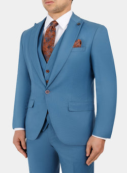 Image of STRIPED PEAK LAPEL SUIT