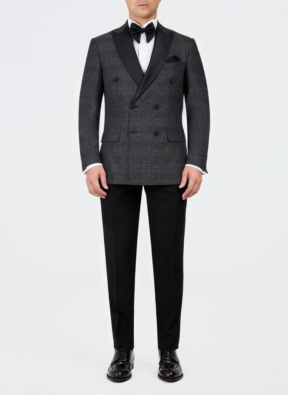 PRINCE OF WALES PEAK LAPEL SUIT