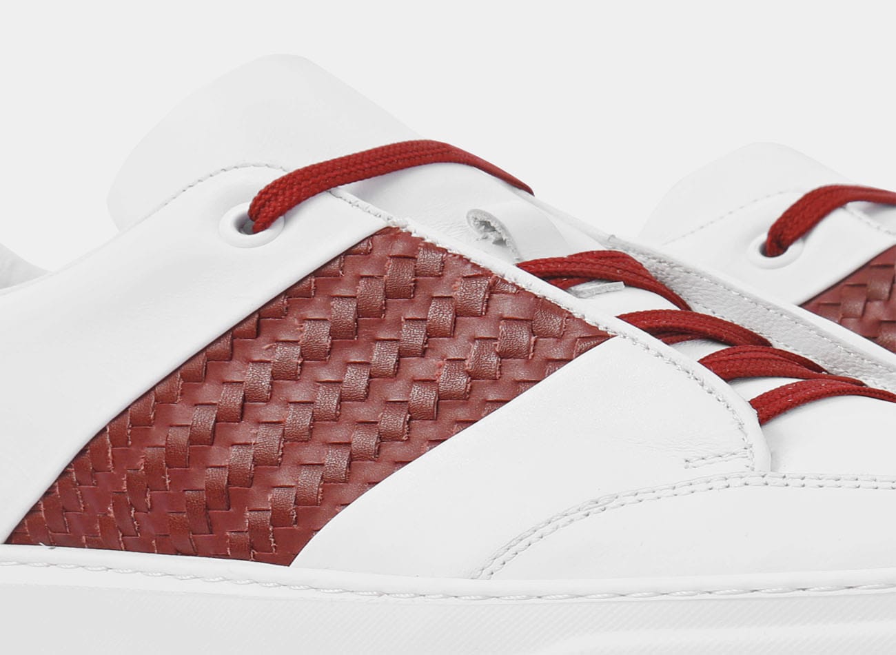 Image of side band Derby sneaker