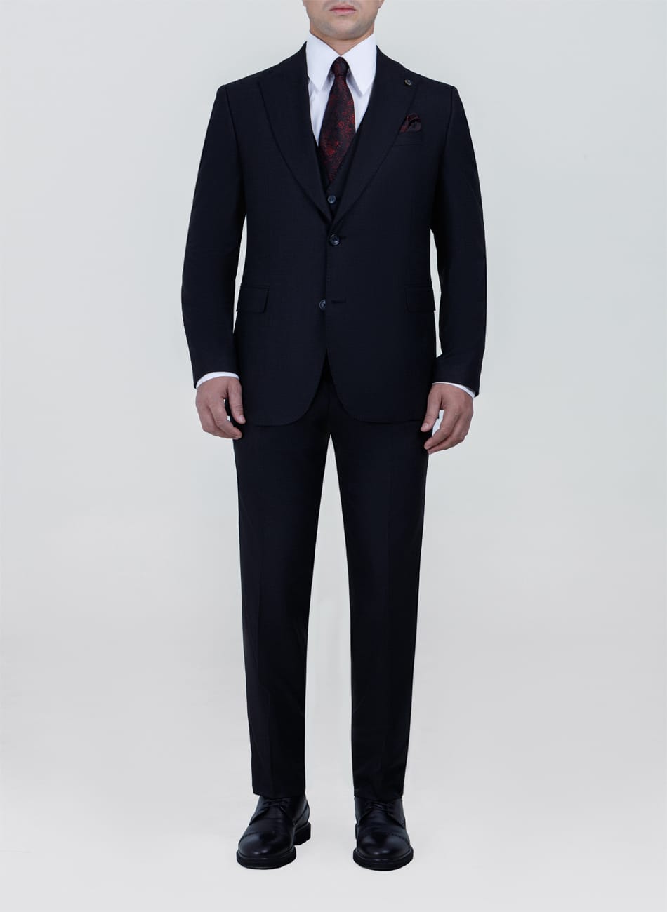 Sharkskin PEAK LAPEL SUIT