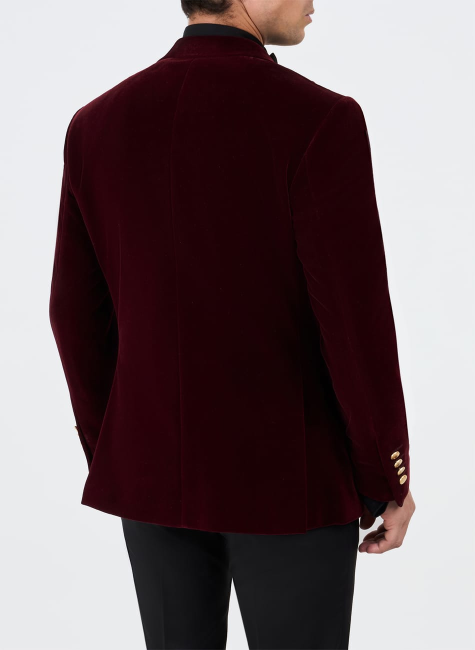VELVET PEAK LAPEL SUIT