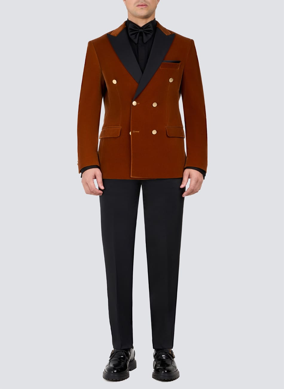 VELVET PEVELVET PEAK LAPEL SUIT AK LAPEL SUIT