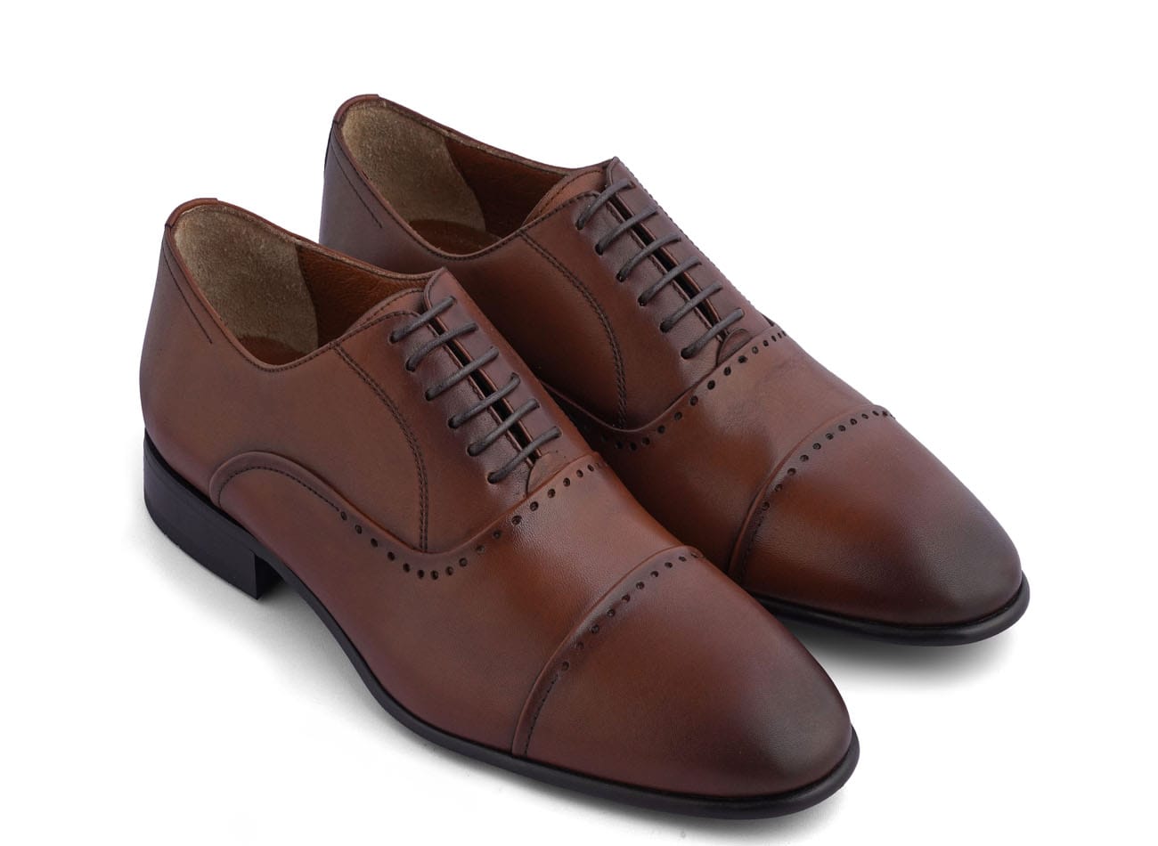 Genuine Leather Brogue Oxfords