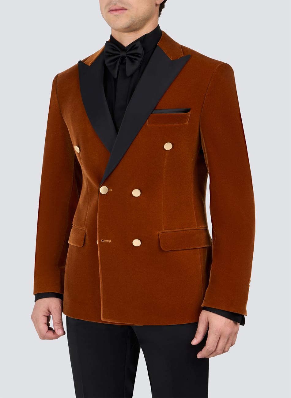 Image of VELVET PEAK LAPEL SUIT