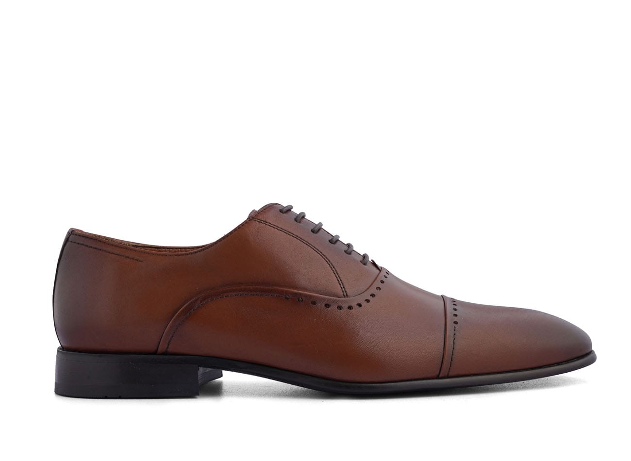 Image of Genuine Leather Brogue Oxfords
