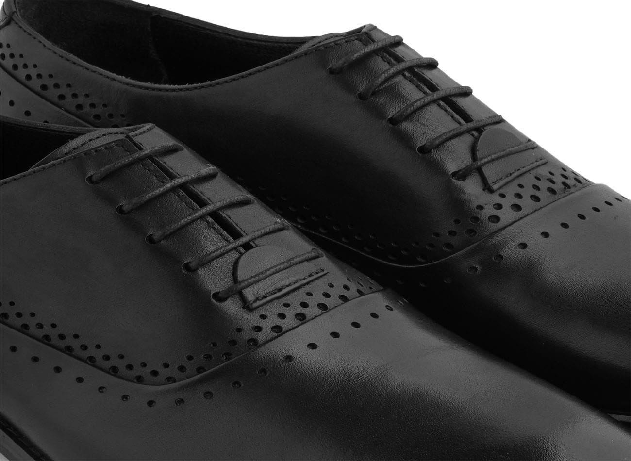 Genuine Leather Brogue Oxfords