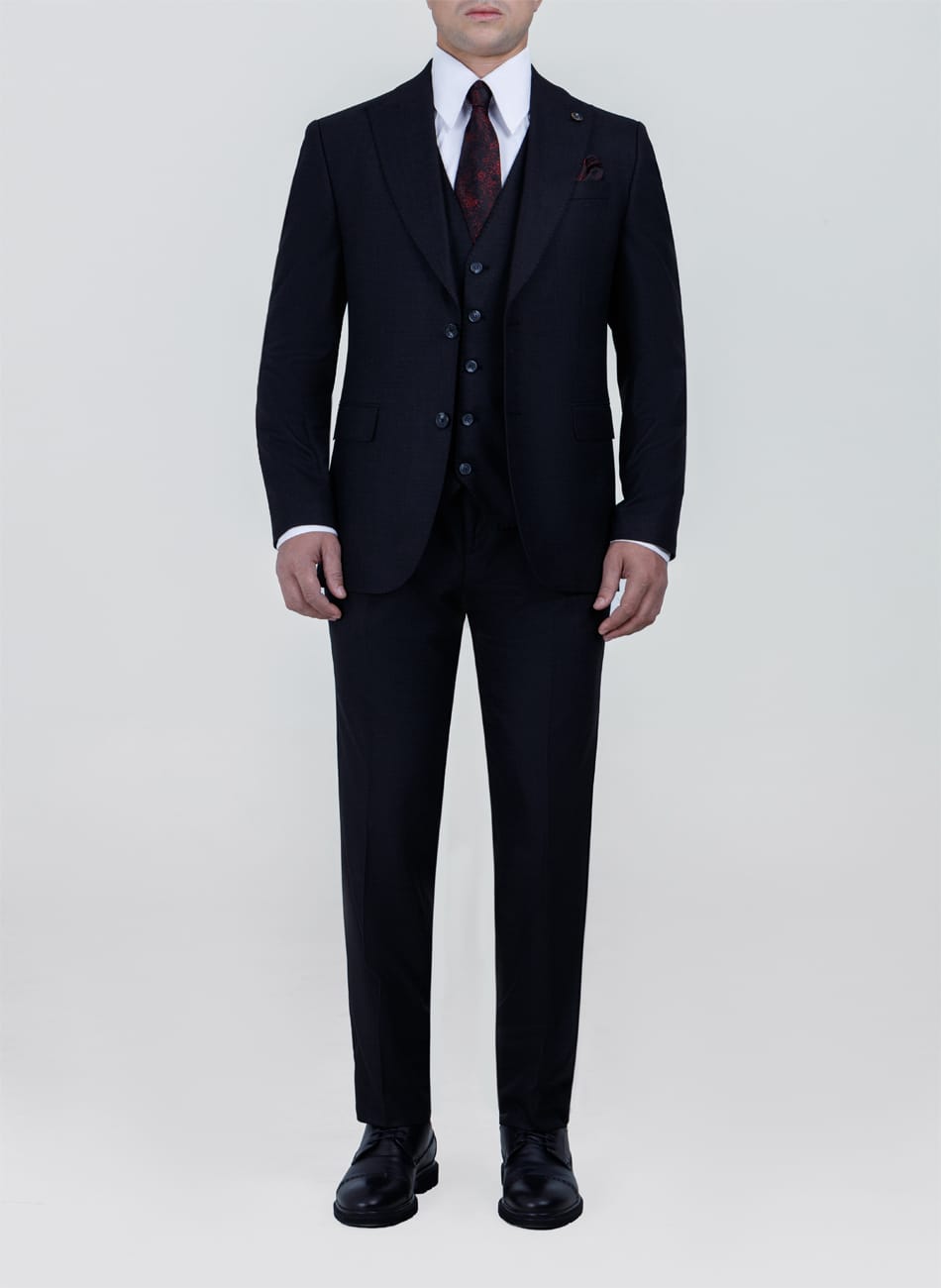 Sharkskin PEAK LAPEL SUIT